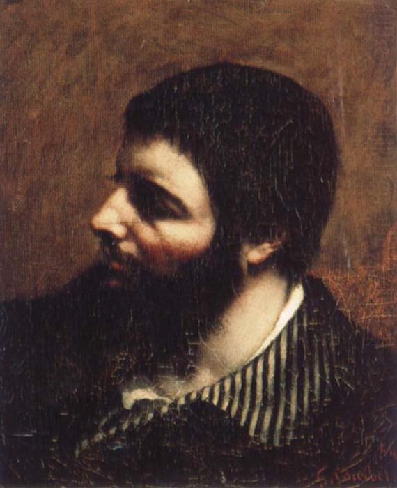 Gustave Courbet Self-Portrait with Striped Collar